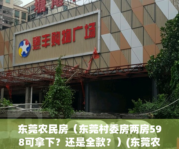 东莞农民房（东莞村委房两房598可拿下？还是全款？）(东莞农民房征收补偿标准)