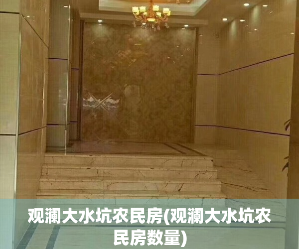 观澜大水坑农民房(观澜大水坑农民房数量)