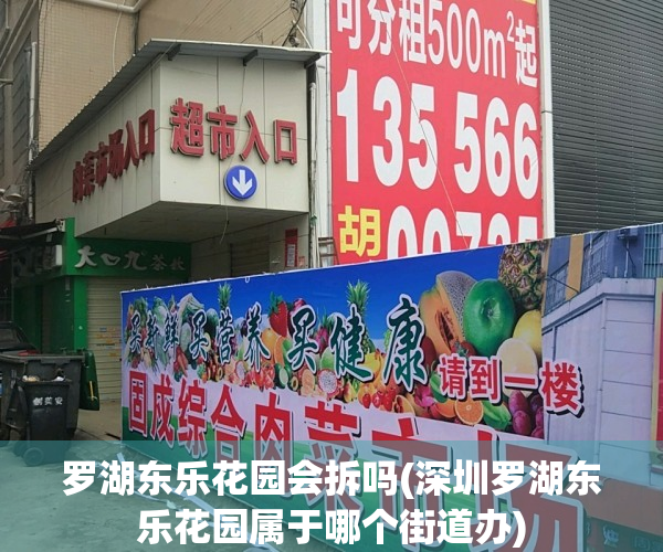 罗湖东乐花园会拆吗(深圳罗湖东乐花园属于哪个街道办)