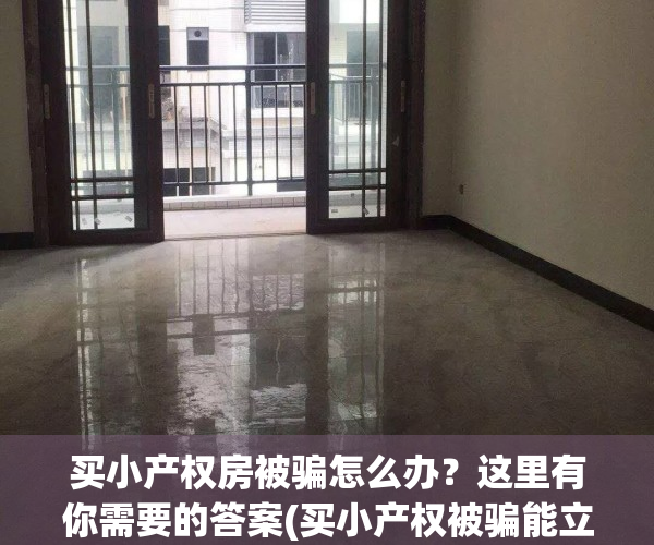 买小产权房被骗怎么办？这里有你需要的答案(买小产权被骗能立案吗)