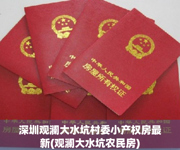 深圳观澜大水坑村委小产权房最新(观澜大水坑农民房)
