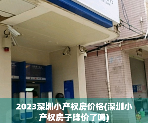 2023深圳小产权房价格(深圳小产权房子降价了吗)