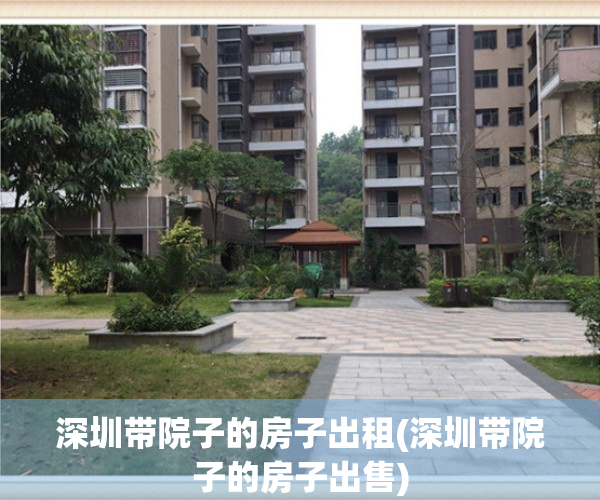 深圳带院子的房子出租(深圳带院子的房子出售)