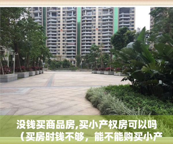 没钱买商品房,买小产权房可以吗（买房时钱不够，能不能购买小产权房？）