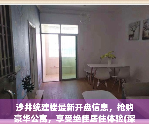 沙井统建楼最新开盘信息，抢购豪华公寓，享受绝佳居住体验(深圳沙井统建楼新楼盘)