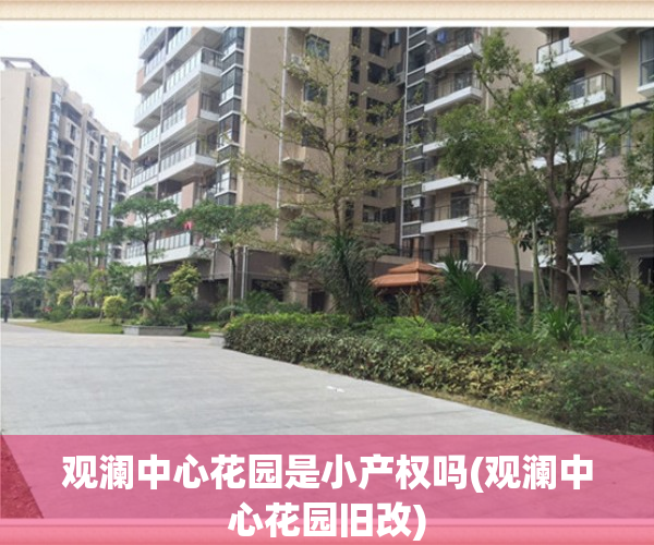 观澜中心花园是小产权吗(观澜中心花园旧改)