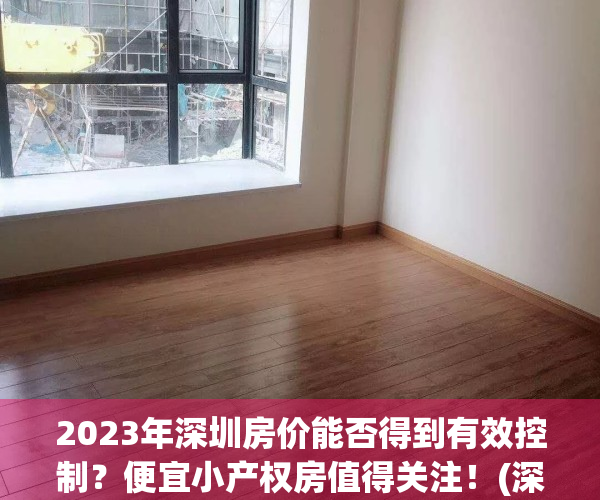 2023年深圳房价能否得到有效控制？便宜小产权房值得关注！(深圳三年后房价)