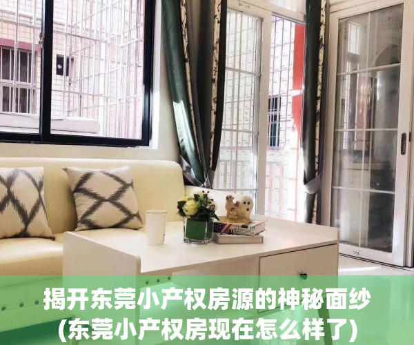 揭开东莞小产权房源的神秘面纱(东莞小产权房现在怎么样了)