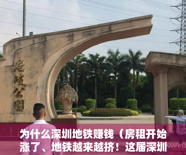 为什么深圳地铁赚钱（房租开始涨了、地铁越来越挤！这届深圳人太难了）
