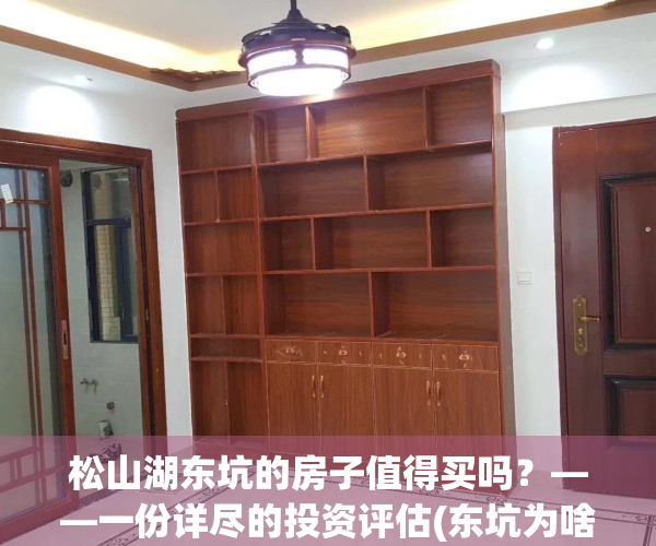 松山湖东坑的房子值得买吗？——一份详尽的投资评估(东坑为啥不属于松山湖区)