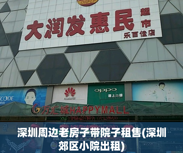 深圳周边老房子带院子租售(深圳郊区小院出租)