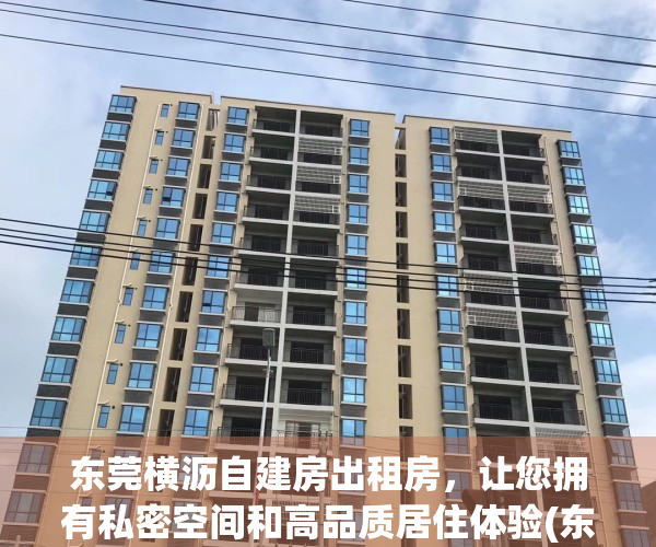 东莞横沥自建房出租房，让您拥有私密空间和高品质居住体验(东莞横沥自建房出售)