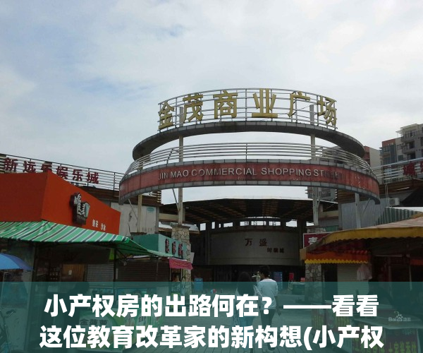小产权房的出路何在？——看看这位教育改革家的新构想(小产权房目前的政策是什么样子的)