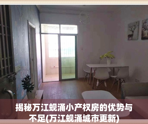 揭秘万江蚬涌小产权房的优势与不足(万江蚬涌城市更新)