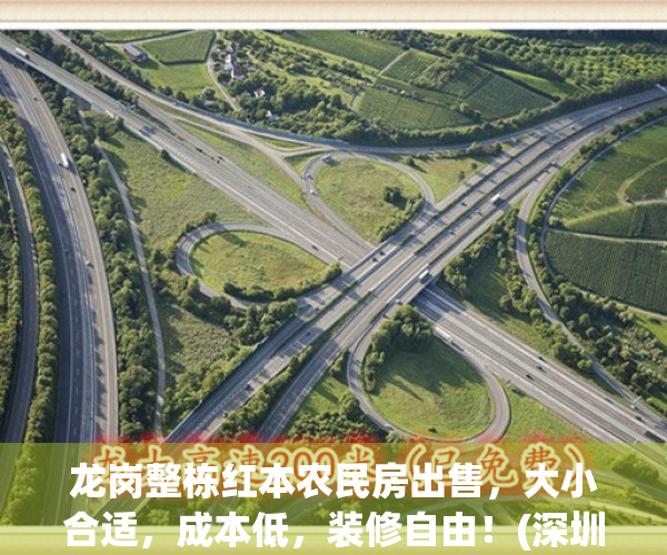 龙岗整栋红本农民房出售，大小合适，成本低，装修自由！(深圳龙岗农民房整栋出售)