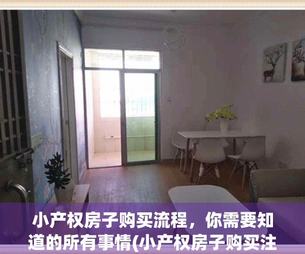 小产权房子购买流程，你需要知道的所有事情(小产权房子购买注意事项)
