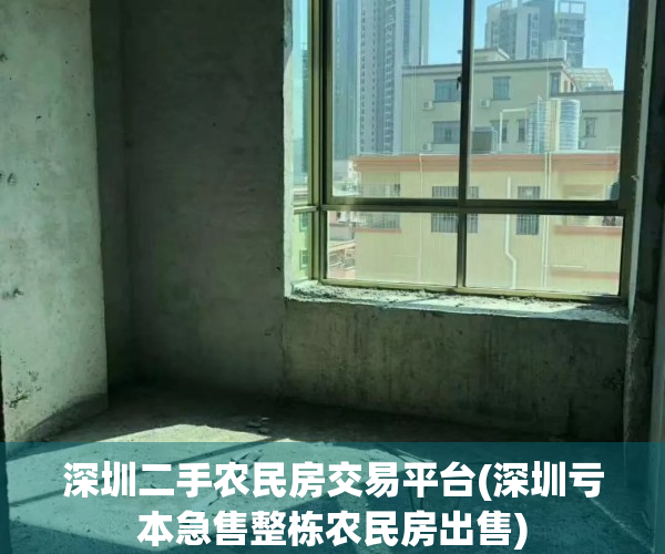 深圳二手农民房交易平台(深圳亏本急售整栋农民房出售)