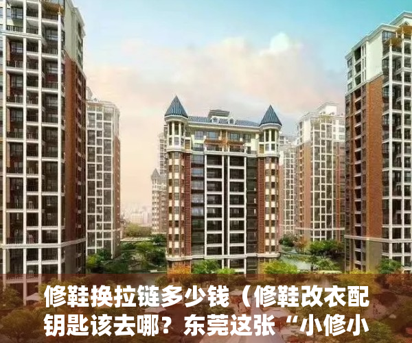 修鞋换拉链多少钱（修鞋改衣配钥匙该去哪？东莞这张“小修小补”地图火了）