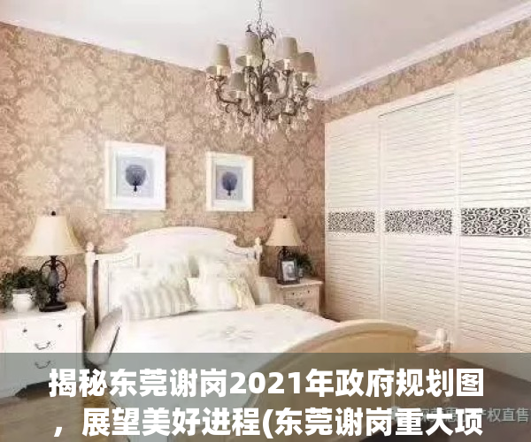 揭秘东莞谢岗2021年政府规划图，展望美好进程(东莞谢岗重大项目规划)