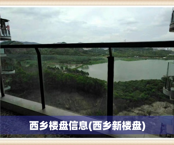 西乡楼盘信息(西乡新楼盘)