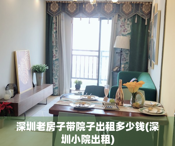 深圳老房子带院子出租多少钱(深圳小院出租)