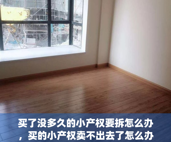 买了没多久的小产权要拆怎么办，买的小产权卖不出去了怎么办(买的小产权房拆迁怎么赔偿)