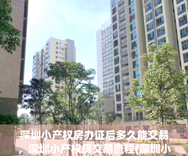 深圳小产权房办证后多久能交易，深圳小产权房交易流程(深圳小产权房新证策)