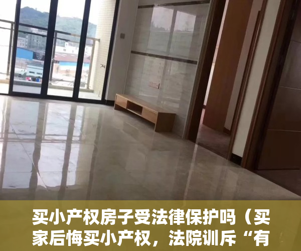 买小产权房子受法律保护吗（买家后悔买小产权，法院训斥“有违诚信”，重大过错要承担责任）