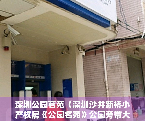 深圳公园茗苑（深圳沙井新桥小产权房《公园名苑》公园旁带大型停车场 两房首付18W起）