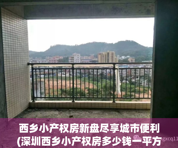 西乡小产权房新盘尽享城市便利(深圳西乡小产权房多少钱一平方)