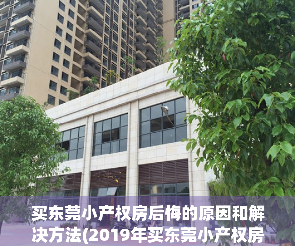买东莞小产权房后悔的原因和解决方法(2019年买东莞小产权房一定注意这5点)