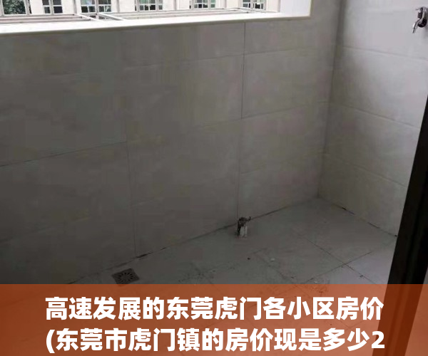 高速发展的东莞虎门各小区房价(东莞市虎门镇的房价现是多少2020年)