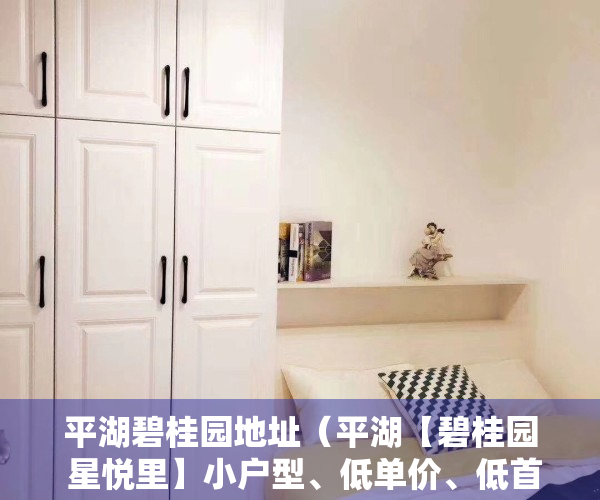 平湖碧桂园地址（平湖【碧桂园 星悦里】小户型、低单价、低首付、地理位置优越！）