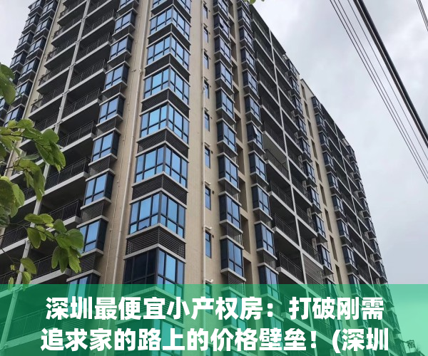 深圳最便宜小产权房：打破刚需追求家的路上的价格壁垒！(深圳小产权房价格2021)