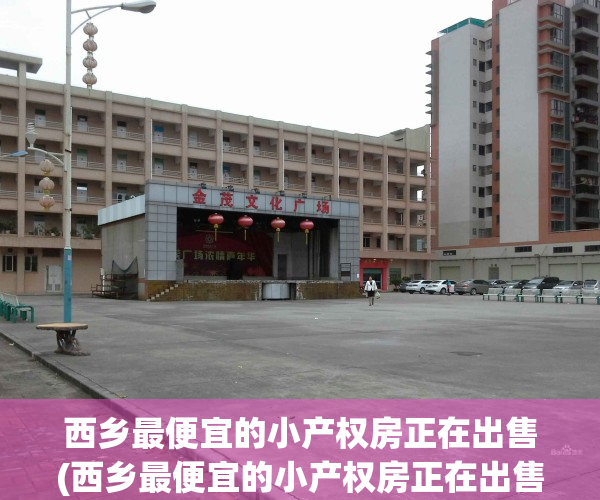 西乡最便宜的小产权房正在出售(西乡最便宜的小产权房正在出售的小区)