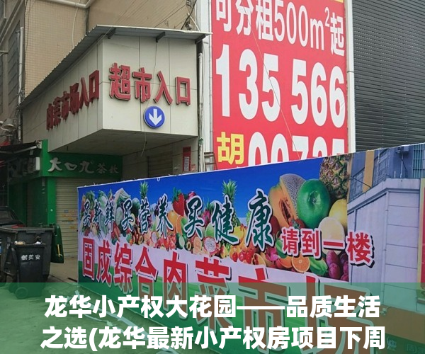 龙华小产权大花园——品质生活之选(龙华最新小产权房项目下周六上市)