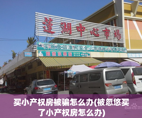 买小产权房被骗怎么办(被忽悠买了小产权房怎么办)