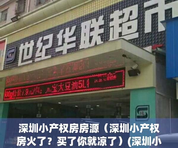 深圳小产权房房源（深圳小产权房火了？买了你就凉了）(深圳小产权房近况)