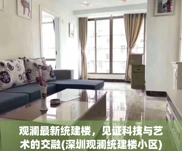 观澜最新统建楼，见证科技与艺术的交融(深圳观澜统建楼小区)