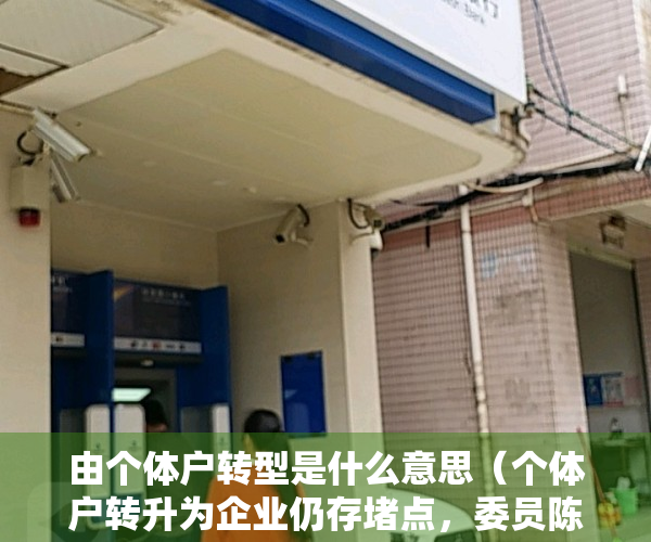 由个体户转型是什么意思（个体户转升为企业仍存堵点，委员陈小平建议完善政策激发活力）