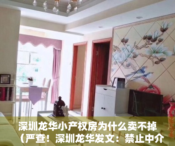 深圳龙华小产权房为什么卖不掉（严查！深圳龙华发文：禁止中介代销小产权房）