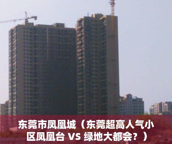 东莞市凤凰城（东莞超高人气小区凤凰台 VS 绿地大都会？）