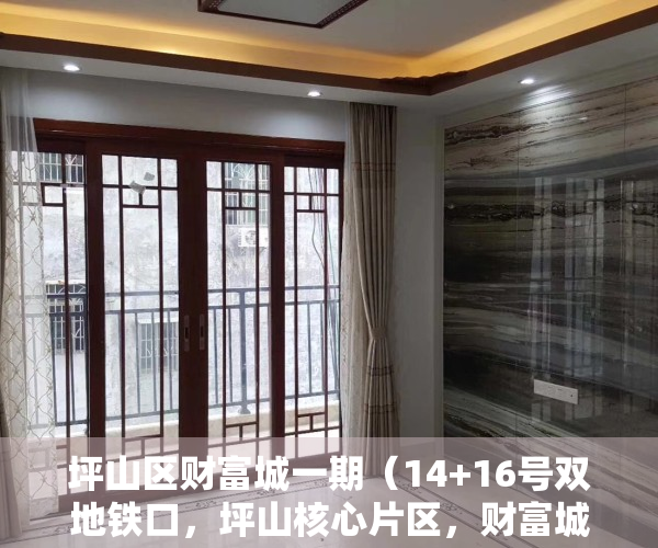 坪山区财富城一期（14+16号双地铁口，坪山核心片区，财富城旧改新进展，二期建设中，三期签约中）