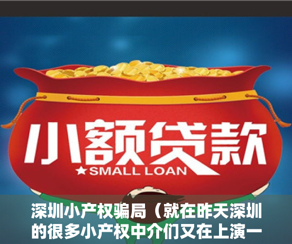 深圳小产权骗局（就在昨天深圳的很多小产权中介们又在上演一出闹剧）
