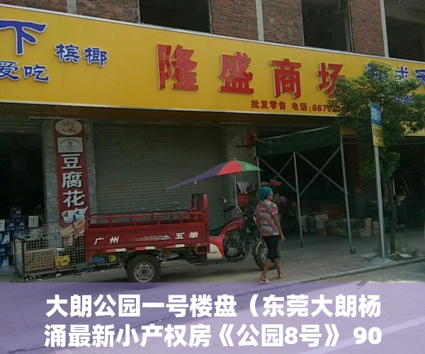 大朗公园一号楼盘（东莞大朗杨涌最新小产权房《公园8号》 90%超高使用率 配套完善 地铁口 均价4300元 首付3成起 无条件分期7年）