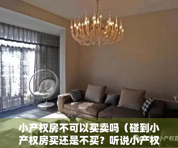 小产权房不可以买卖吗（碰到小产权房买还是不买？听说小产权房还不能出租？）