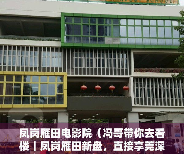 凤岗雁田电影院（冯哥带你去看楼｜凤岗雁田新盘，直接享莞深融城福利）