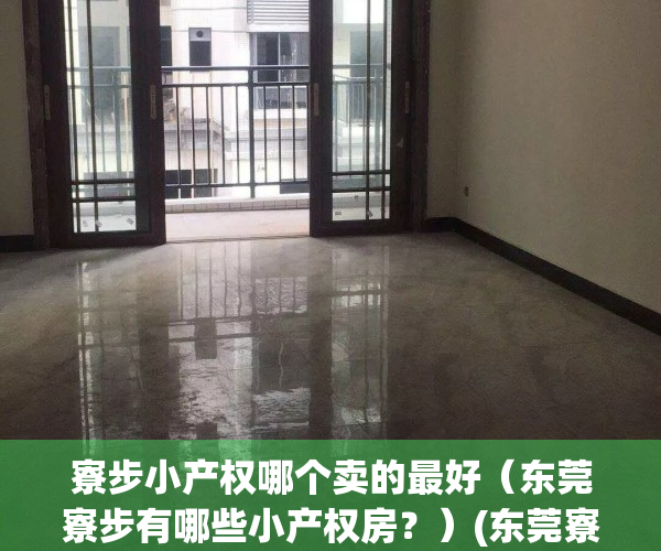 寮步小产权哪个卖的最好（东莞寮步有哪些小产权房？）(东莞寮步小产权房可靠吗)