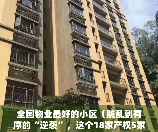 全国物业最好的小区（脏乱到有序的“逆袭”，这个18家产权5家物业的小区如何实现）