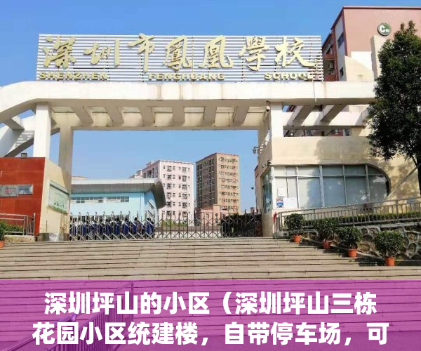 深圳坪山的小区（深圳坪山三栋花园小区统建楼，自带停车场，可落深户，有村委盖章）